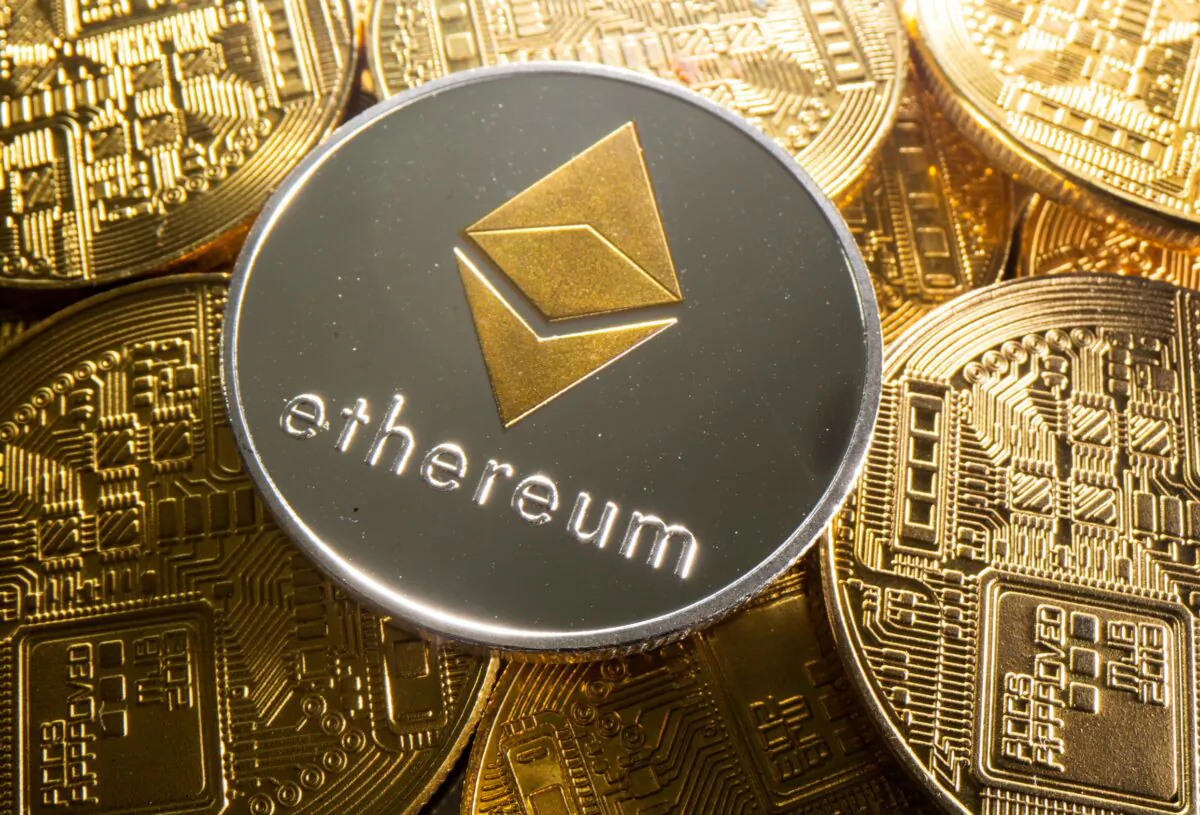 A representation of cryptocurrency Ethereum is seen in this illustration taken on Aug. 6, 2021. (Dado Ruvic/Illustration/Reuters)