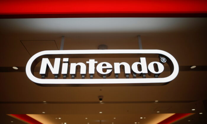  Nintendo logo is displayed at the Nintendo Tokyo store, in Tokyo, Japan, on Nov. 19, 2019. (Issei Kato/Reuters)