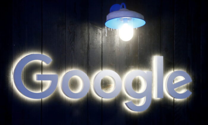 The logo of Google is seen in Davos, Switzerland, on Jan. 20, 2020. (Arnd Wiegmann/Reuters)
