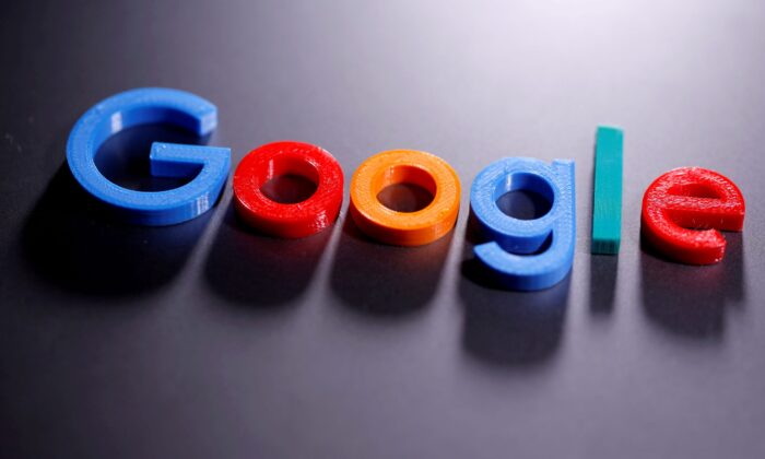 A 3D printed Google logo is seen in this illustration taken on April 12, 2020. (Dado Ruvic/Reuters)