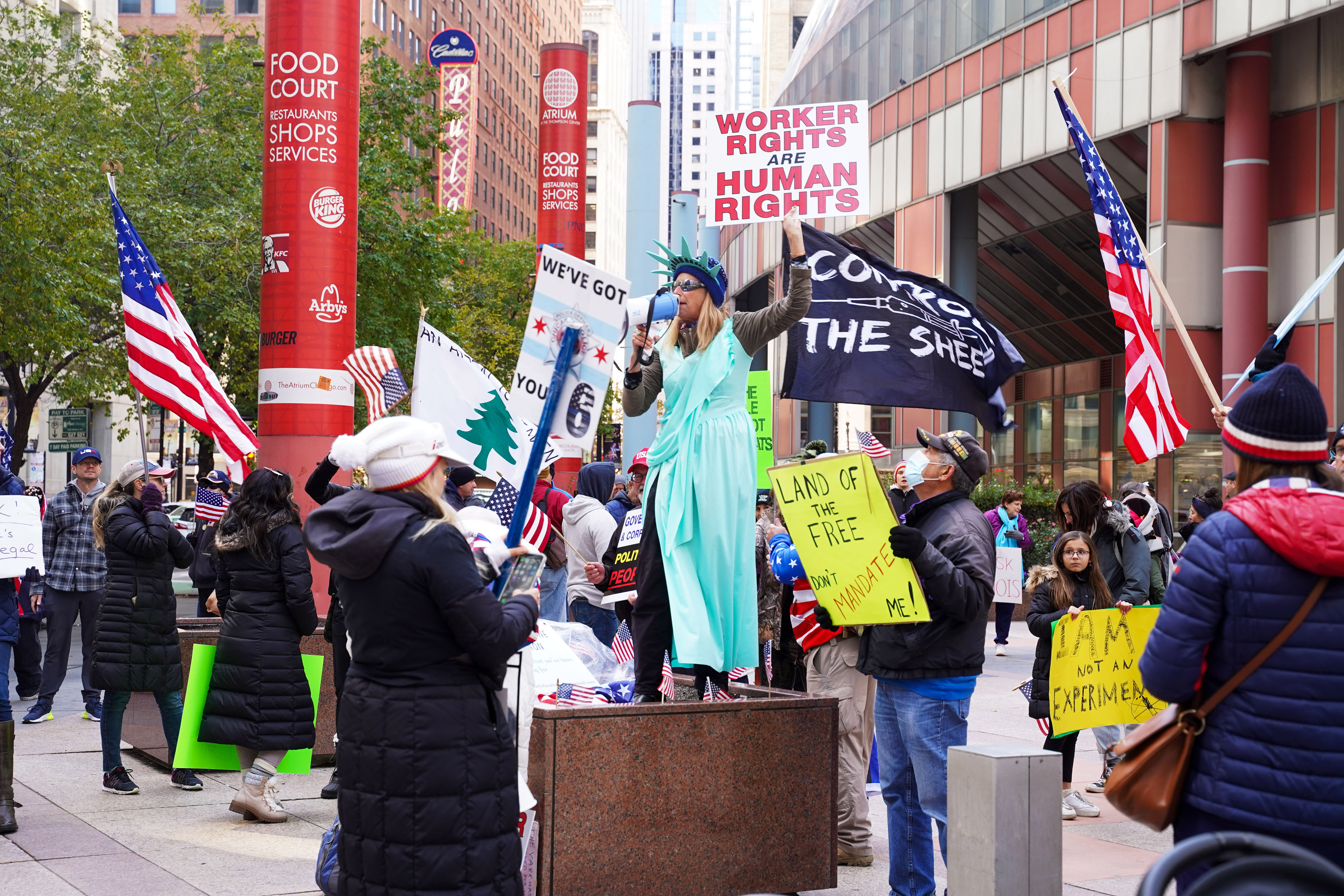 Mass Walkouts and Protests Against Vaccine Mandates Spread Across US - Vimarsana News