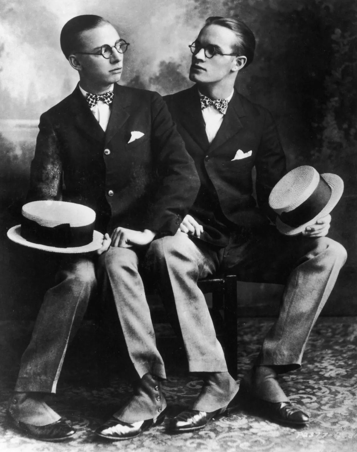Bob Hope (R) began his career as a dancer in vaudeville. Here he is, circa 1921, with his partner Lloyd Durbin. (Hulton Archive/Getty Images)