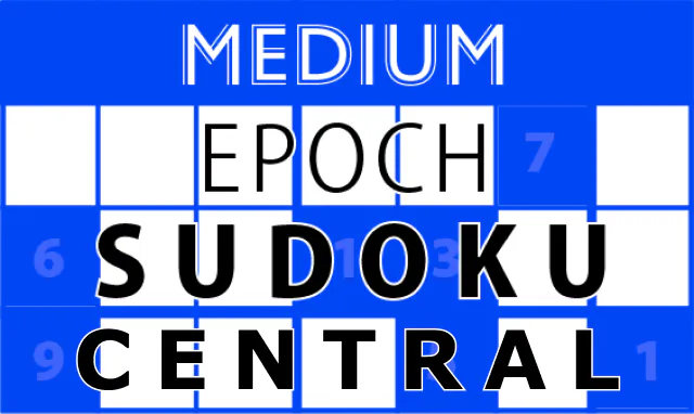 Sudoku Medium Central – Today’s and the Past Year’s