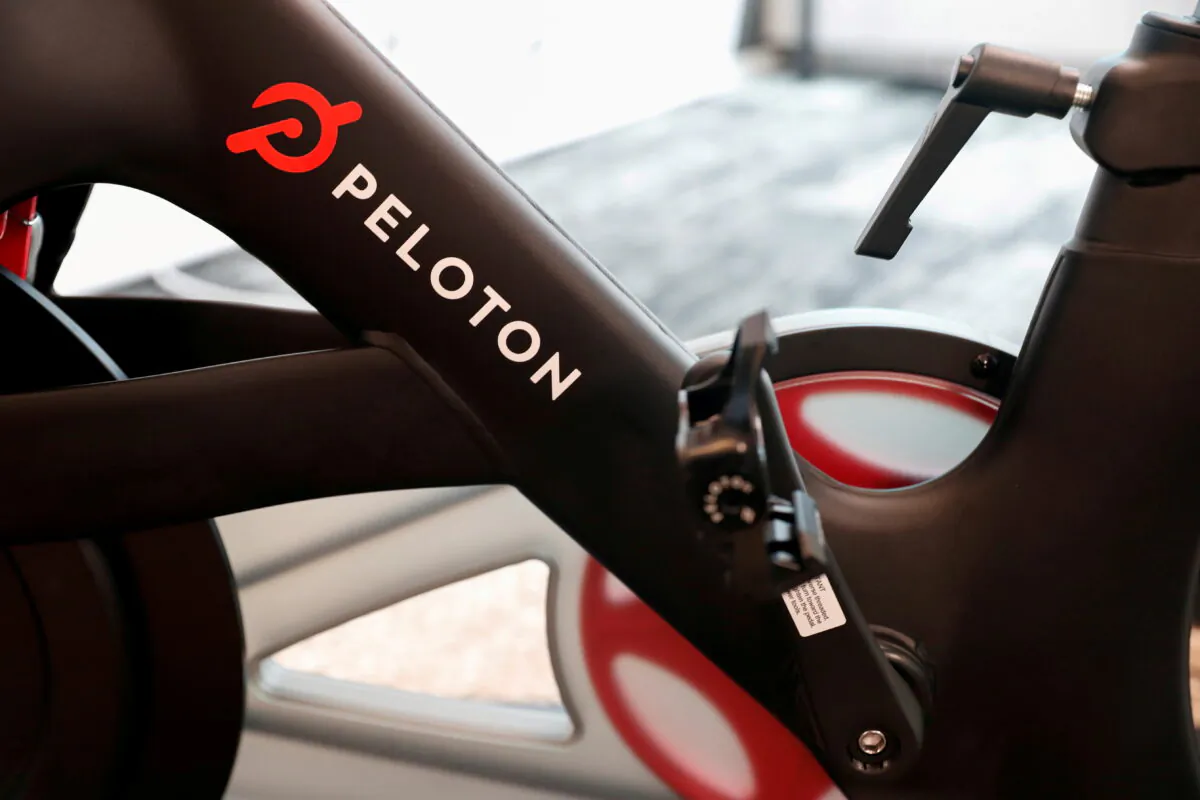 A Peloton exercise bike is seen after the ringing of the opening bell for the company's IPO at the Nasdaq Market site in New York on Sept. 26, 2019. (Shannon Stapleton/Reuters)