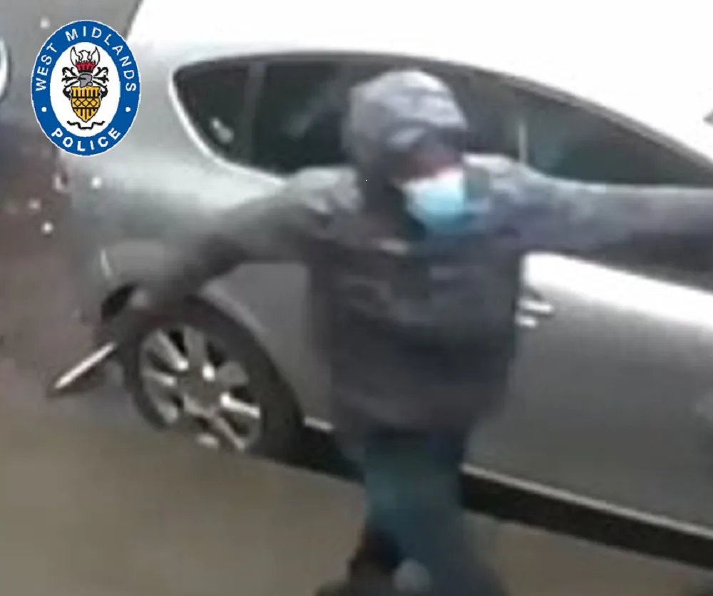 A CCTV still showing Michael Ugochukwu at the scene of Keon Lincoln’s murder in Birmingham, UK on Jan. 21, 2021. (West Midlands Police)
