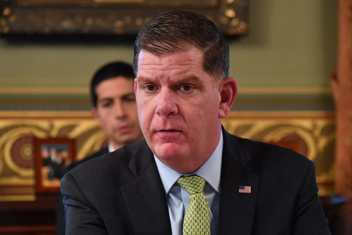 Secretary of Labor Marty Walsh is seen in Washington on May 13, 2021. (Nicholas Kamm/AFP via Getty Images)
