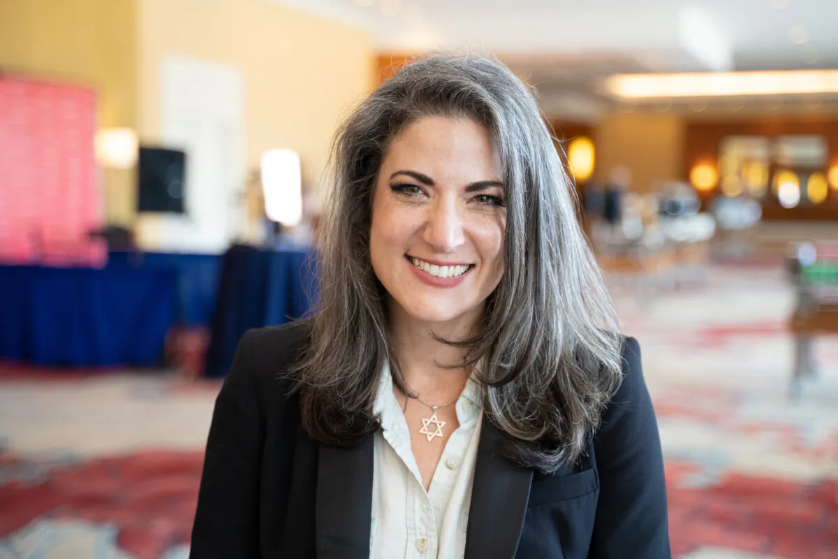 Batya Ungar-Sargon, author of "Bad News: How Woke Media Is Undermining Democracy," at the National Conservatism Conference in Orlando, Fla. on Nov. 1, 2021. (Bao Qiu/The Epoch Times)