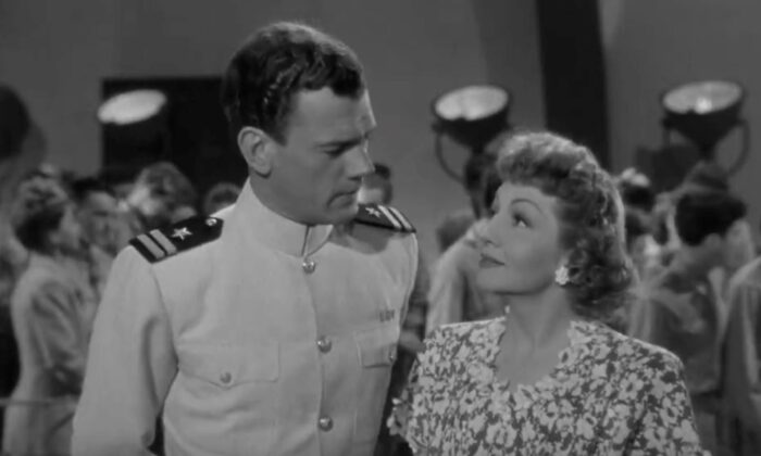 Tony Willett (Joseph Cotton) and Anne Hilton (Claudette Colbert) in a film that celebrates the true strength of women.  (United Artists)