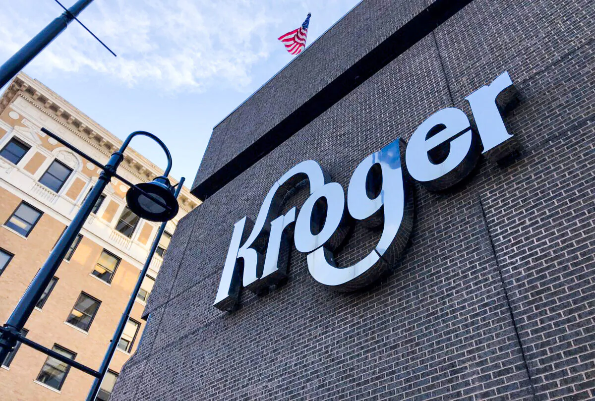 The Kroger supermarket chain's headquarters is shown in Cincinnati, Ohio, on June 28, 2018. (Lisa Baertlein/Reuters)