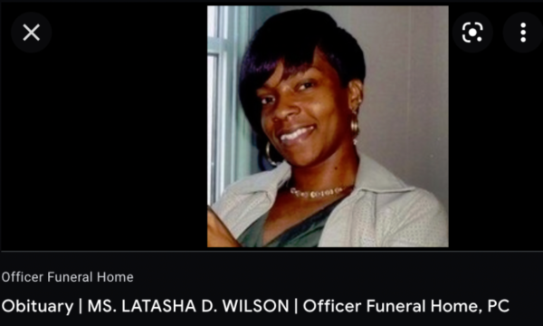Screen capture of Latasha D. Wilson's photo from her obituary in Feb. 2012.