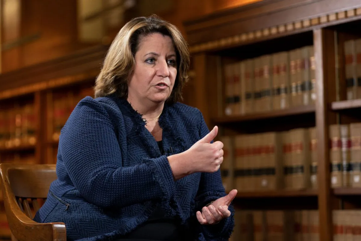 Deputy Attorney General Lisa Monaco speaks during an interview at the Department of Justice in Washington, on Nov. 2, 2021. (Manuel Balce Ceneta/AP Photo)