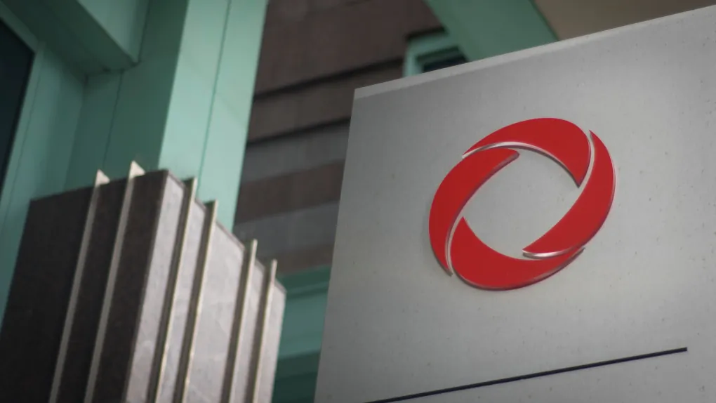 The Rogers logo is seen in Toronto in a file photo. (The Canadian Press/Tijana Martin)