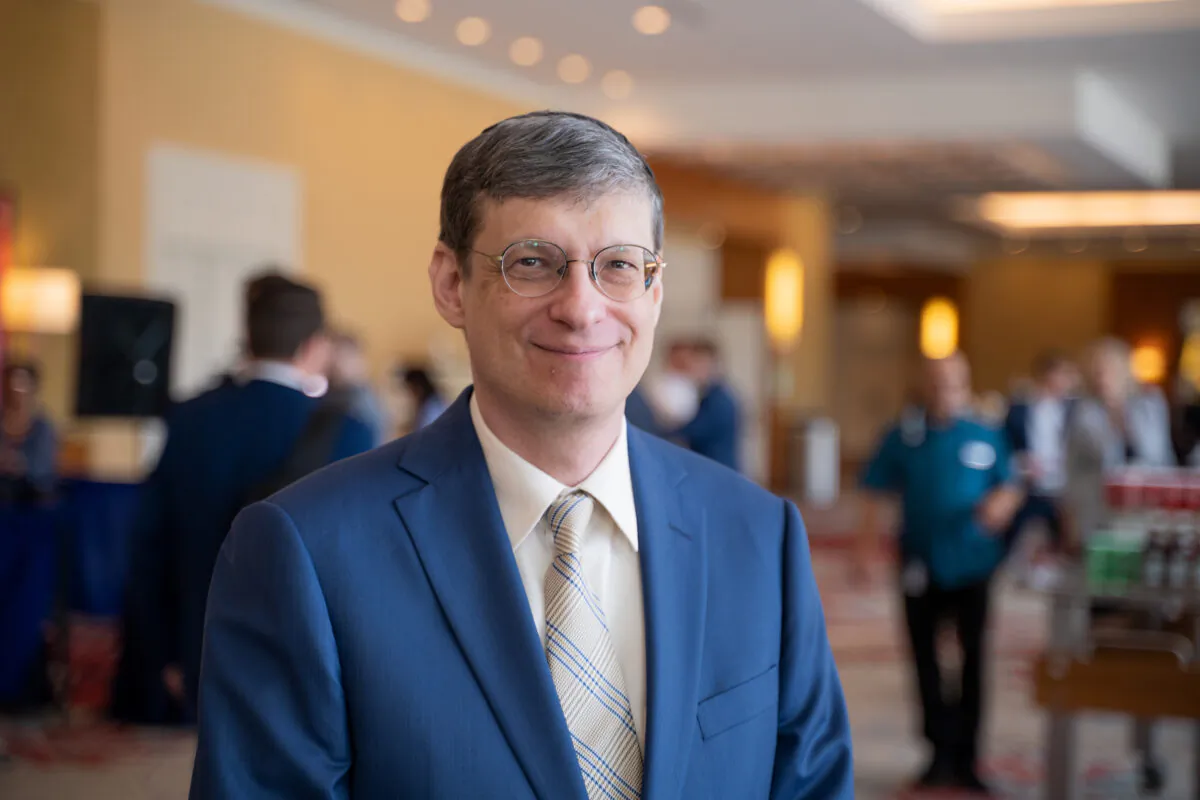 Yoram Hazony, chairman of the Edmund Burke Foundation, at the National Conservatism Conference in Orlando, Fla., on Nov. 2, 2021. (Bao Qiu/The Epoch Times) 