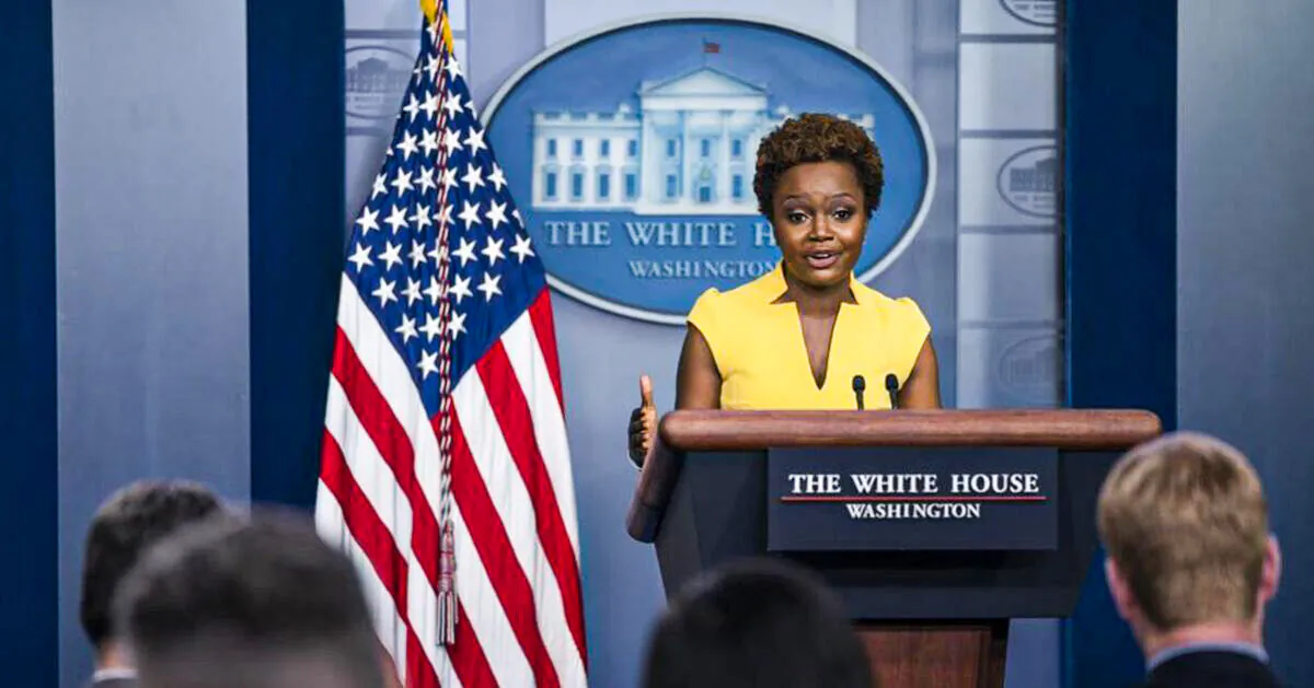 White House deputy press secretary Karine Jean-Pierre speaks during a press briefing at the White House, May 26, 2021, in Washington. (Evan Vucci/AP)