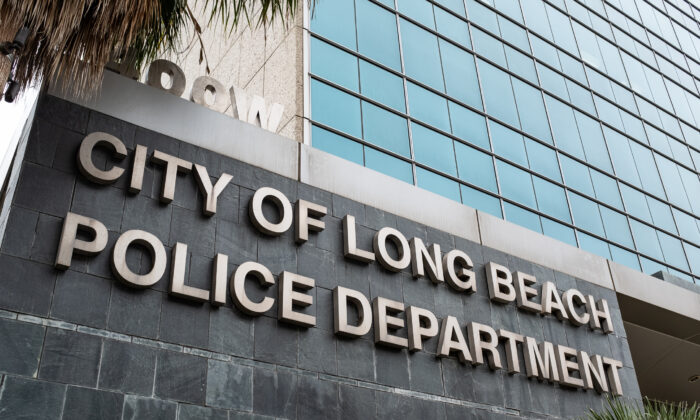 Long Beach Police Department headquarters on Nov. 2, 2021. (John Fredricks/The Epoch Times)
