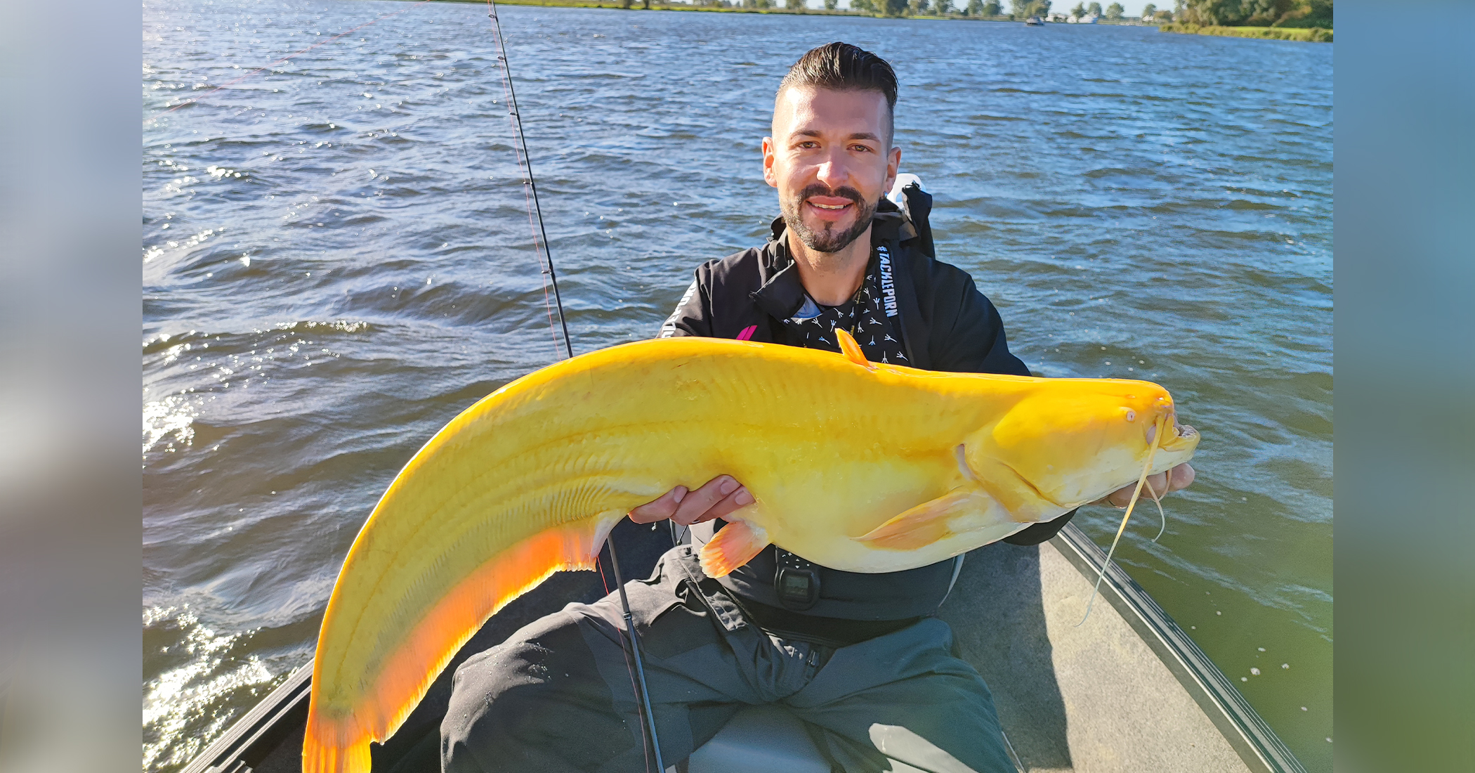 German Fisherman Catches UltraRare BrightYellow Catfish That Looks Like Giant Banana