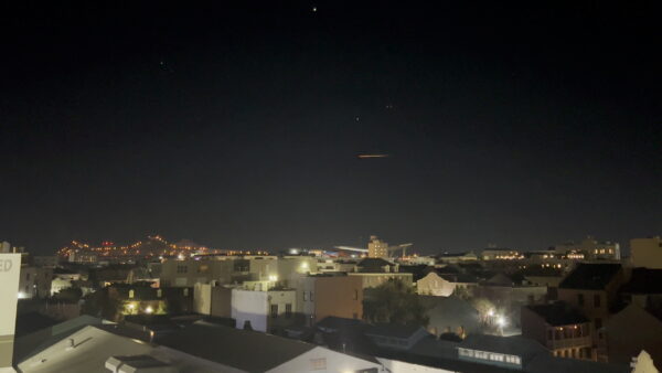 SpaceX Crew-2 streaks across the sky