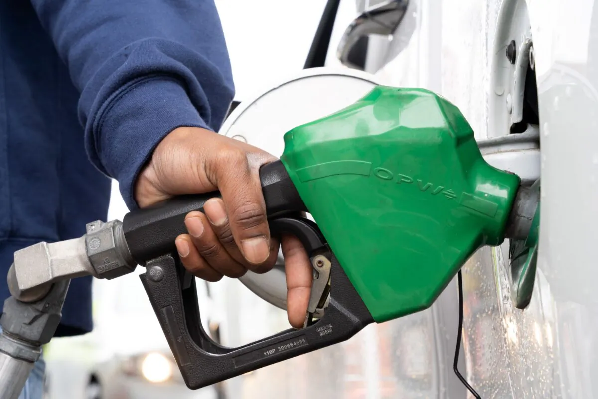 A man refuels at a gas station in Fayetteville, N.C., on May 12, 2021. (Sean Rayford/Getty Images)