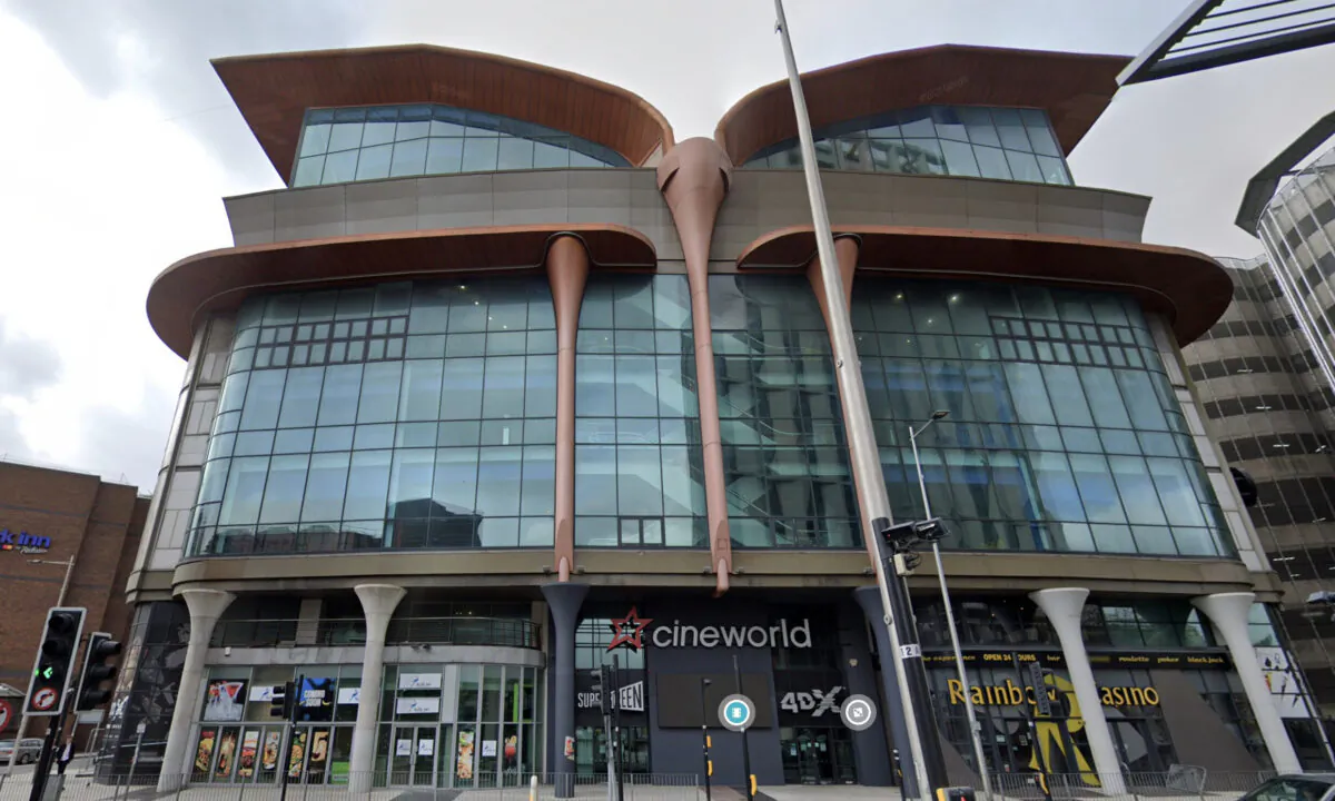 A cinema at central Cardiff in Wales. (Google Maps/Screenshot/The Epoch Times)