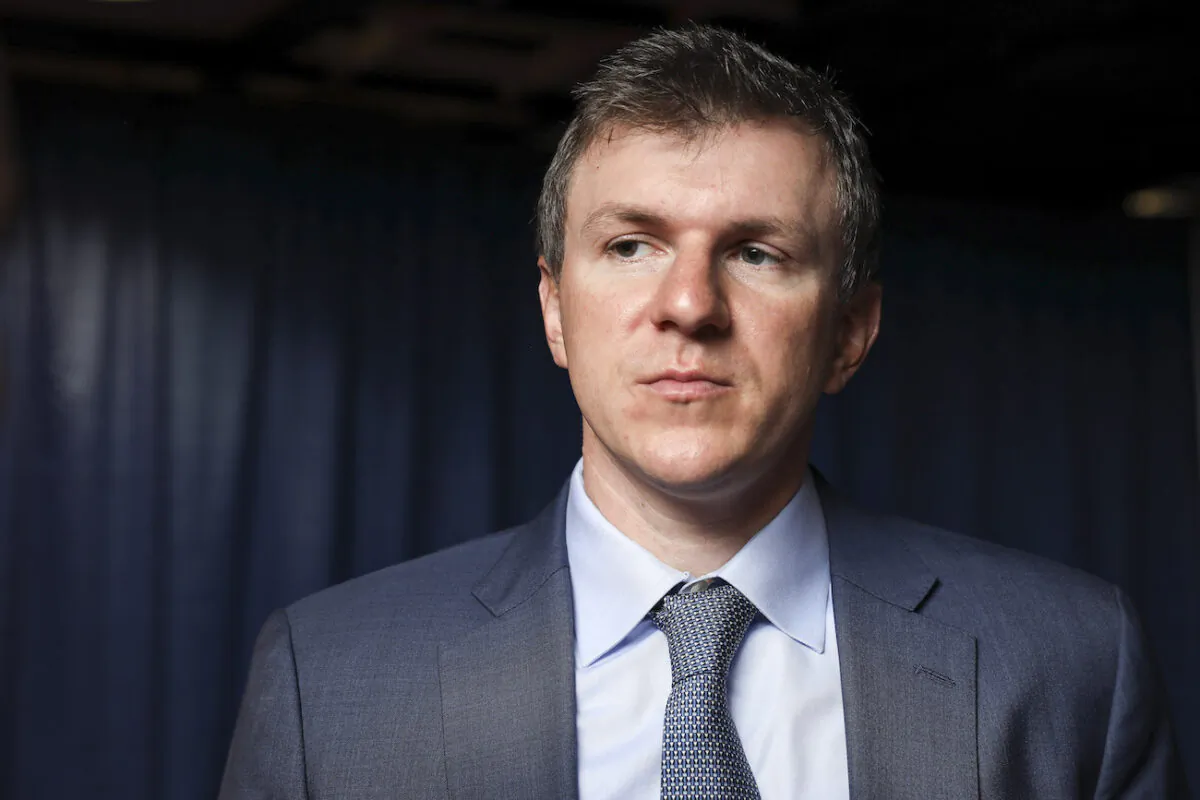 James O'Keefe, founder Project Veritas, at the Values Voter Summit in Washington on Oct. 12, 2019. (Samira Bouaou/The Epoch Times)