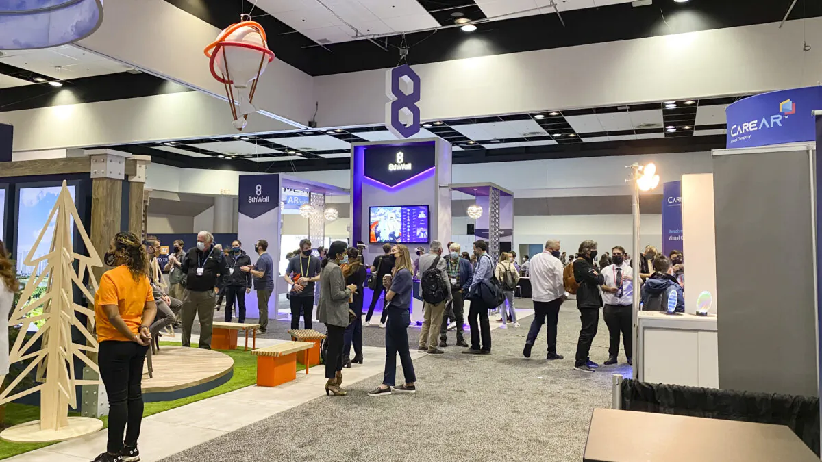 The 22nd Augmented World Expo USA at the Santa Clara Convention Center in California on Nov. 10, 2021. (Ilene Eng/The Epoch Times)