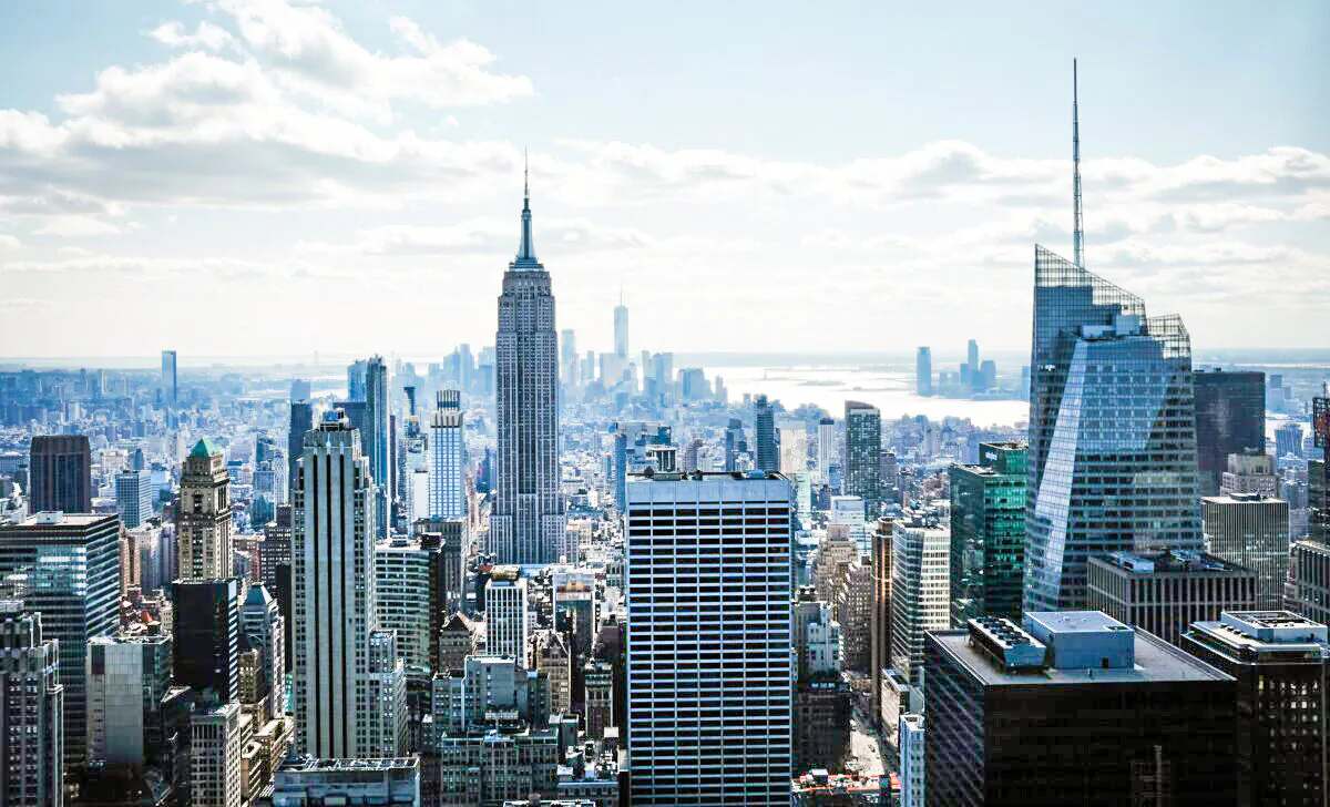 Midtown Manhattan buildings in New York City, on Mar. 4, 2021. (Spencer Platt/Getty Images)