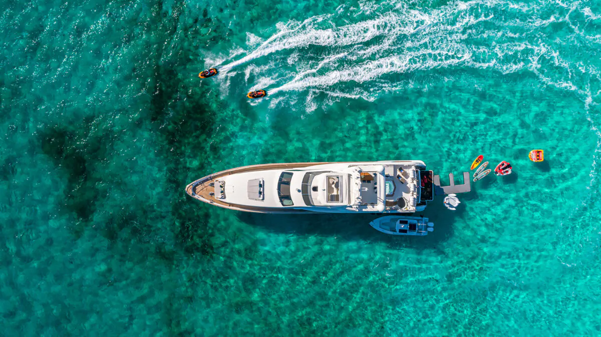Many charter yachts have all the amenities of a world-class resort. (Courtesy of Denison Yachting)