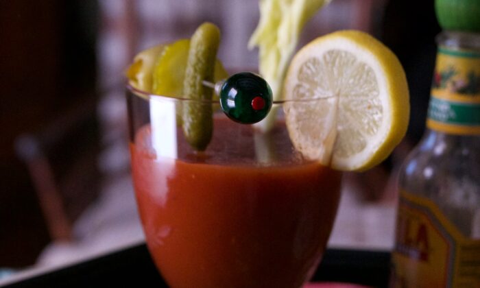 A bloody mary bar is a fun and festive solution for weekend pre-lunch drinks. (Victoria de la Maza)