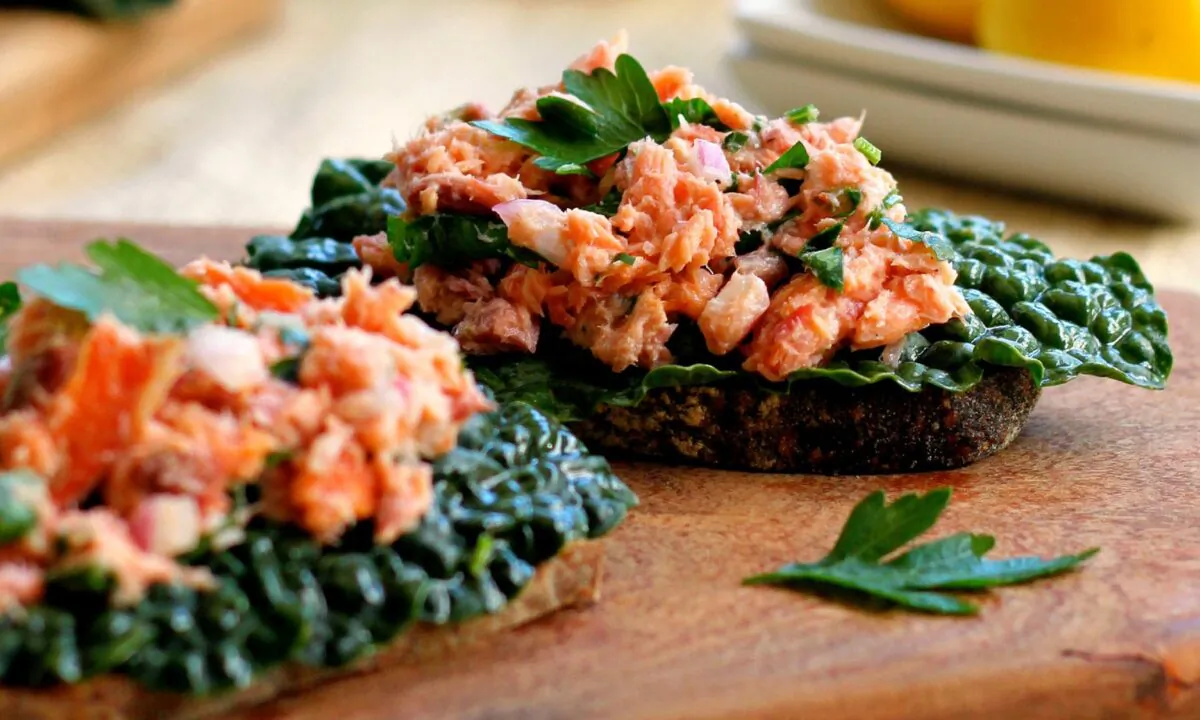Serve this make-ahead salad on crostini for easy entertaining. (Lynda Balslev for Tastefood)