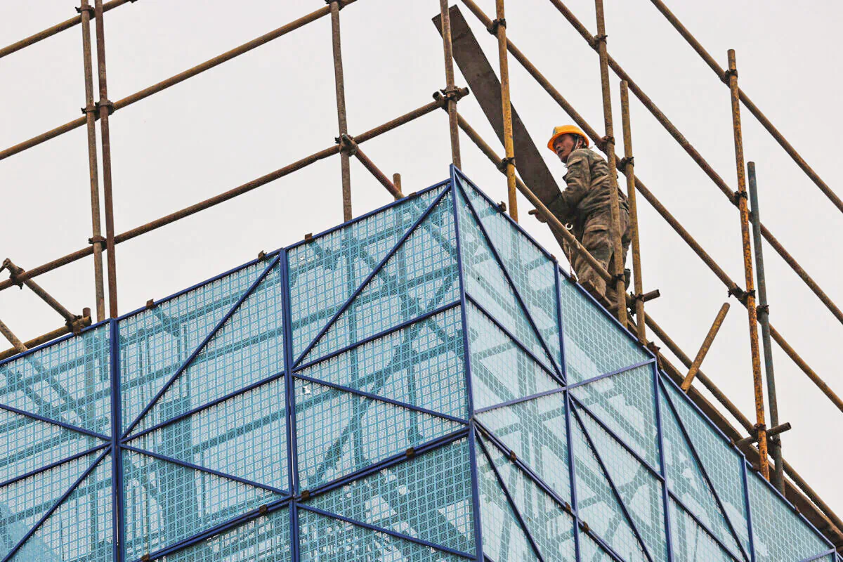 The construction site of the Beijing Xishan Palace apartment complex developed by Kaisa Group Holdings in Beijing on Nov. 5, 2021. (Thomas Peter/File Photo/Reuters)