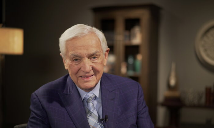 David Jeremiah, founder of Turning Point for God, in Lakeside, Calif., on Oct. 29, 2021. (Jack Wang/The Epoch Times)