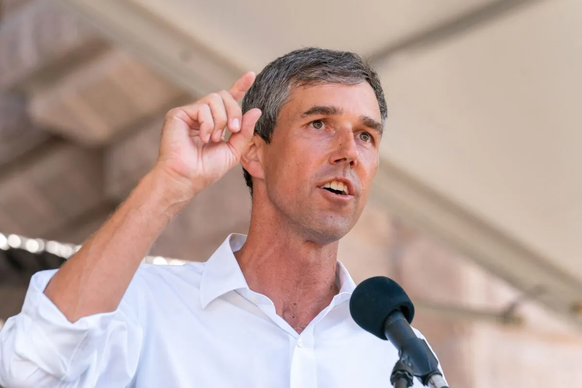 Beto O'Rourke speaks at the We Are the Moral Resurrection! Georgetown-to-Austin March for Democracy rally to support voting rights at the Texas State Capitol in Austin, Texas, on July 31, 2021. (Suzanne Cordeiro/AFP via Getty Images)