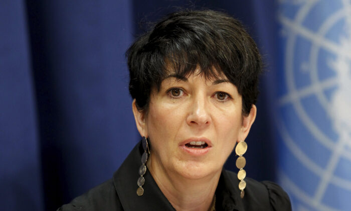 Ghislaine Maxwell attends a press conference at United Nations headquarters in New York City, on June 25, 2013. (United Nations Photo/Rick Bajornas via AP)