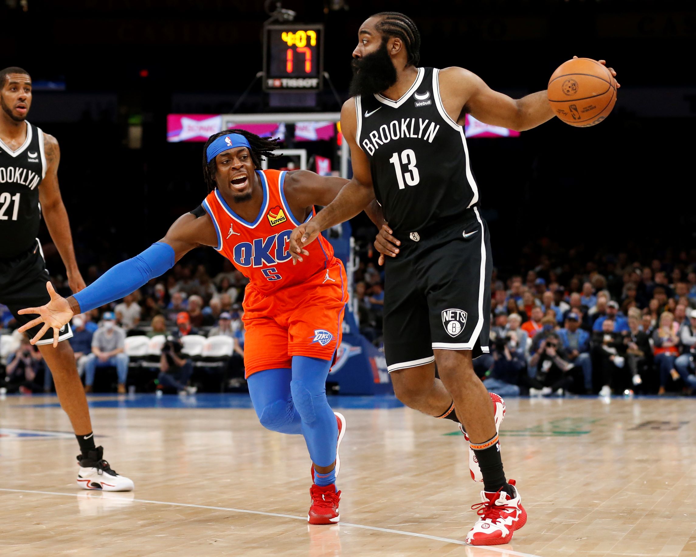 Brooklyn Nets against Oklahoma City