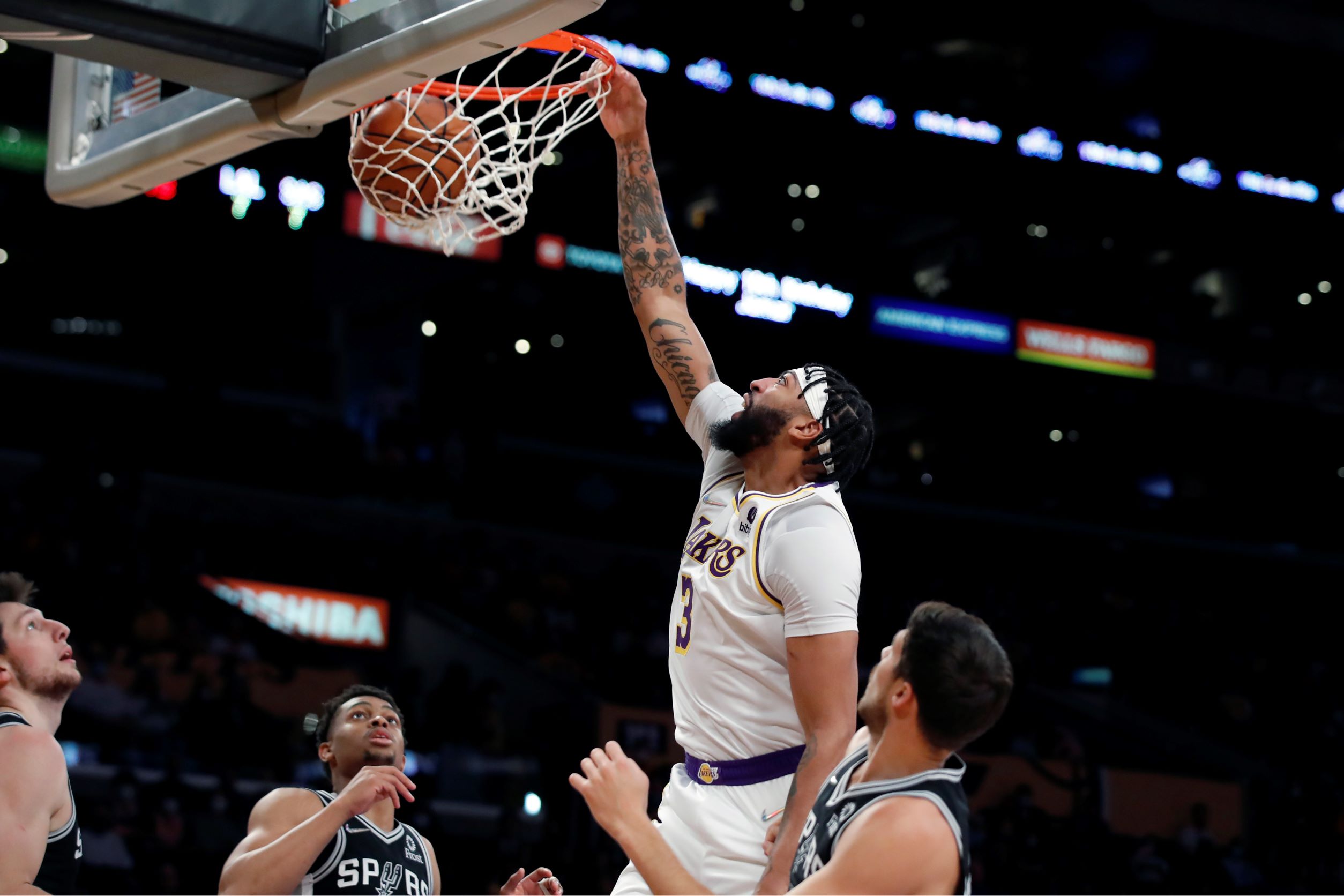 NBA basketball game in Los Angeles