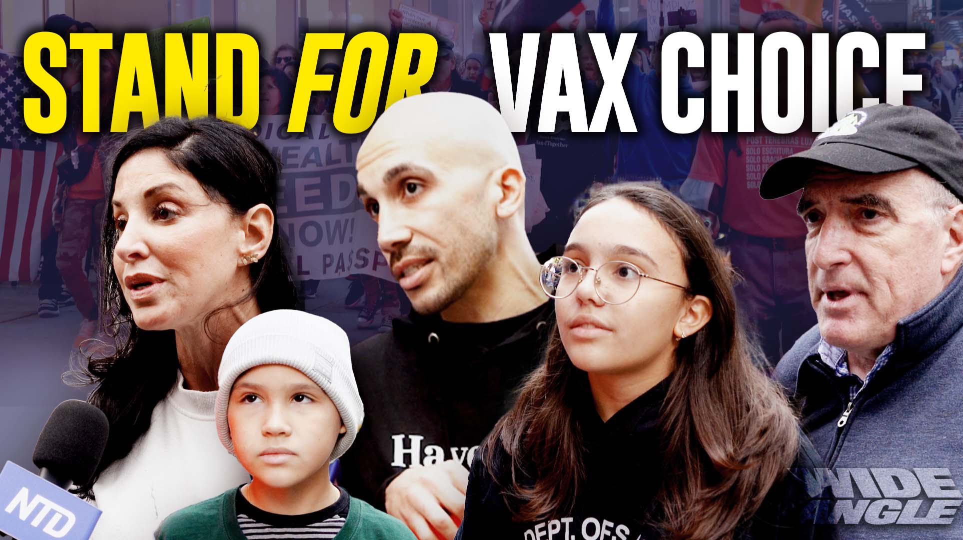 Pfizer Protest Protest at Pfizer HQ Against Vaccine Mandates; NYC Restaurant-Owner ...
