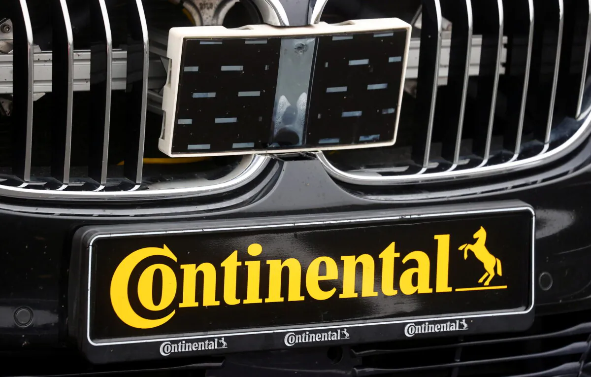 German technology manufacturer Continental presents its latest radar-control based driving assistance system during the Continental TechShow 2021 at their factory in Frankfurt, Germany, on Oct. 28, 2021. (Kai Pfaffenbach/Reuters)