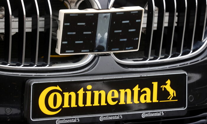 German technology manufacturer Continental presents its latest radar-control based driving assistance system during the Continental TechShow 2021 at their factory in Frankfurt, Germany, on Oct. 28, 2021. (Kai Pfaffenbach/Reuters)