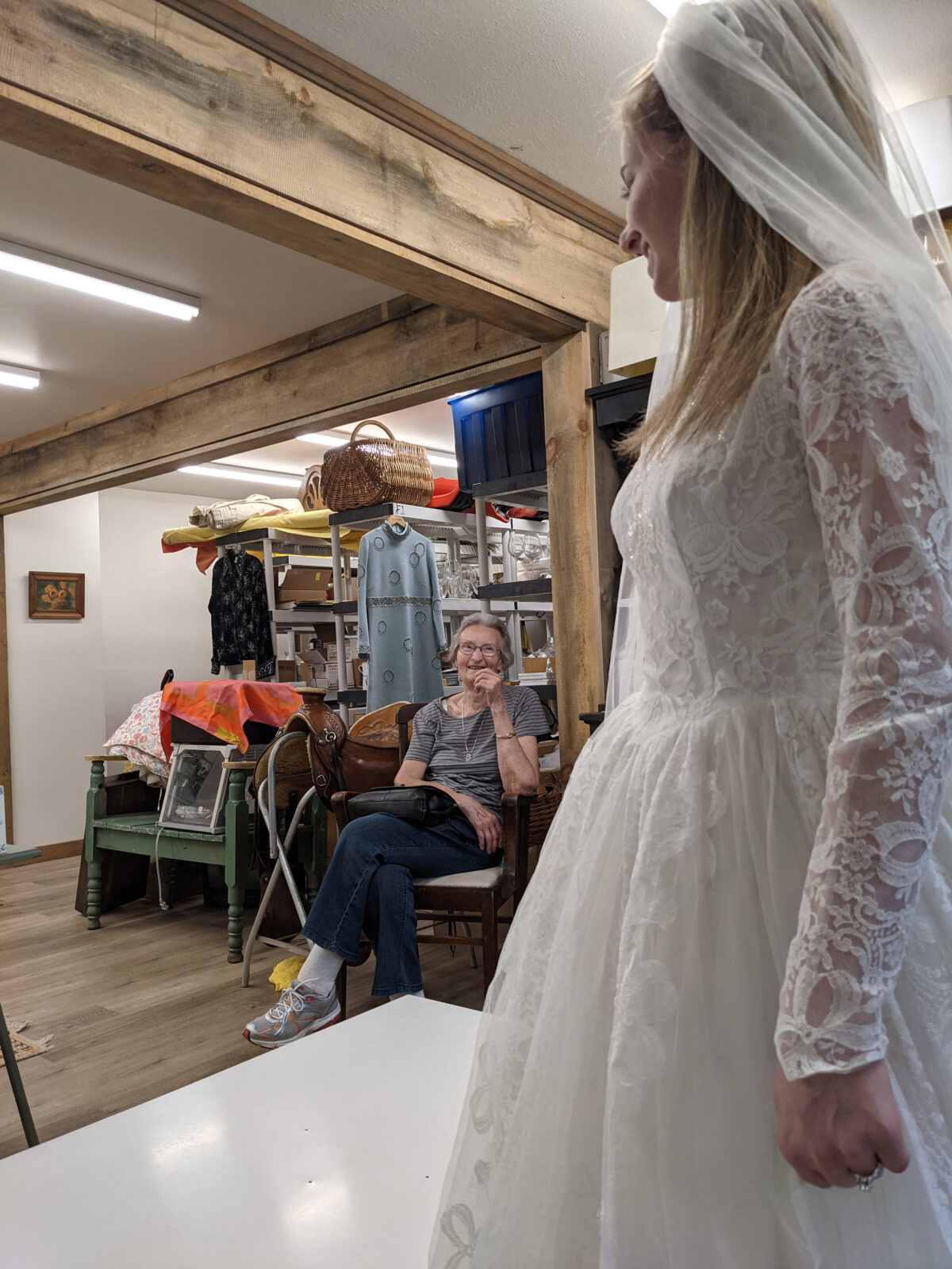 Bride Walks Down the Aisle Wearing Her Grandmother's Wedding Dress From 1961