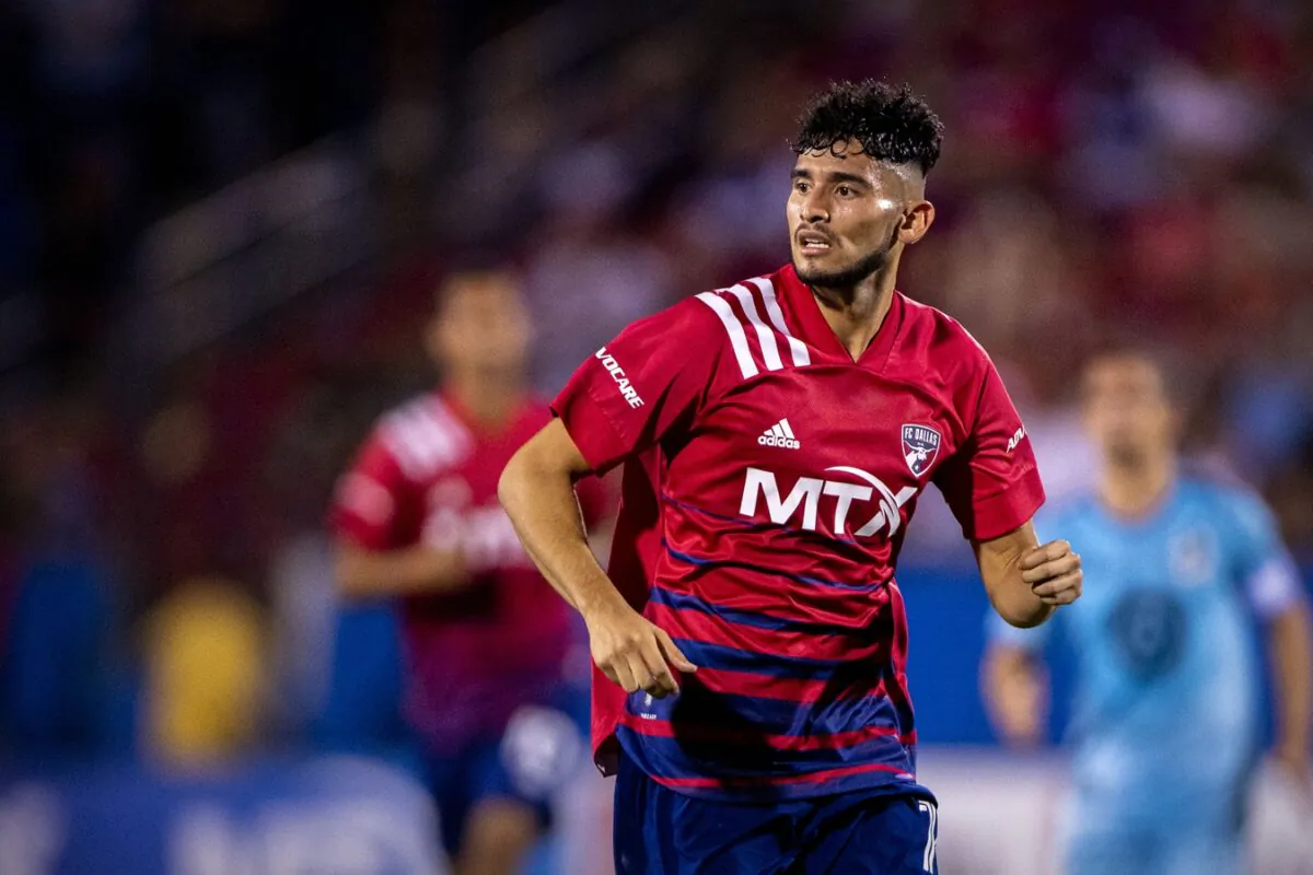 FC Dallas forward Ricardo Pepi in action at Toyota Stadium at Frisco, Texas, on Oct. 2, 2021. (Jerome Miron/USA TODAY Sports via Field Level Media)