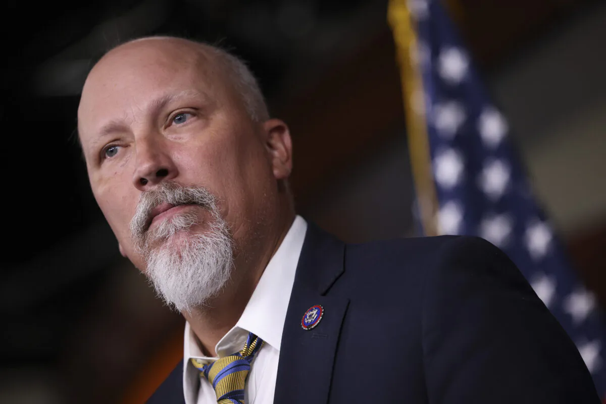 Rep. Chip Roy (R-Texas) speaks at a news conference at the U.S. Capitol in Washington on Sept. 22, 2021. (Kevin Dietsch/Getty Images)