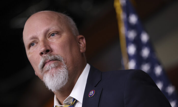 Rep. Chip Roy (R-Texas) speaks at a news conference about the National Defense Authorization Bill at the U.S. Capitol on September 22, 2021 in Washington, DC.  (Kevin Dietsch/Getty Images)