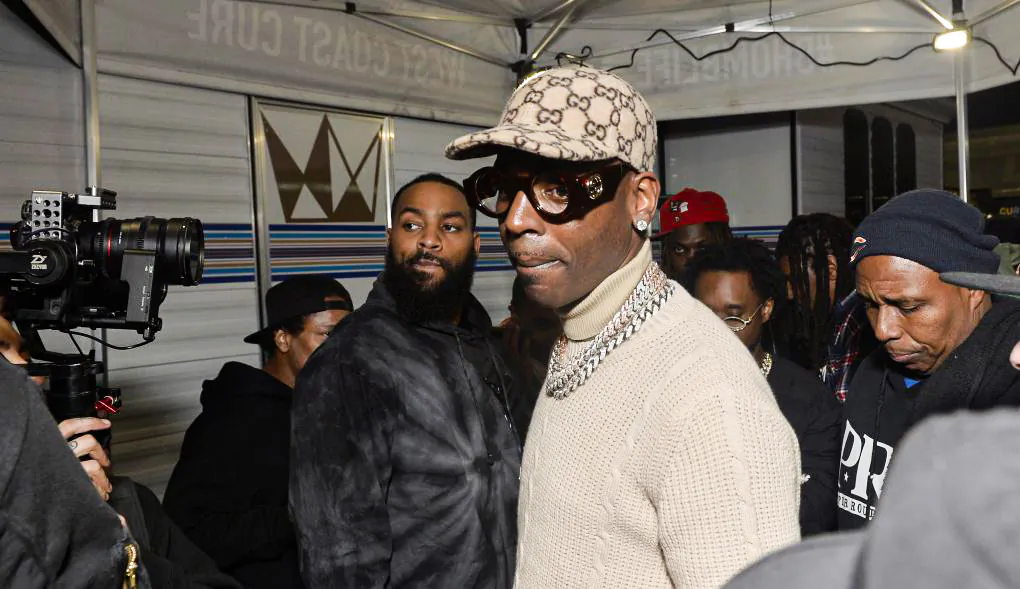 Young Dolph, born Adolph Thorton Jr., attends Rolling Loud Fueled by West Coast Cure Los Angeles 2019 - Day 1 on December 14, 2019 in Los Angeles, California. (Jerod Harris/Getty Images for West Coast Cure)