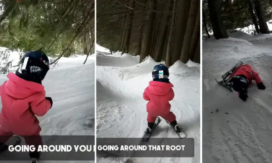 Anti-Coddling Mountain-Life Dad Lets Skiing 3-year Old Tumble; Now She’s a ‘Little Ripper’ on Slopes