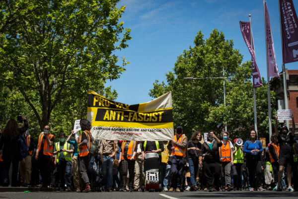 Australians Protest As Part Of "World Wide Rally For Freedom" Against Mandatory COVID-19 Vaccines