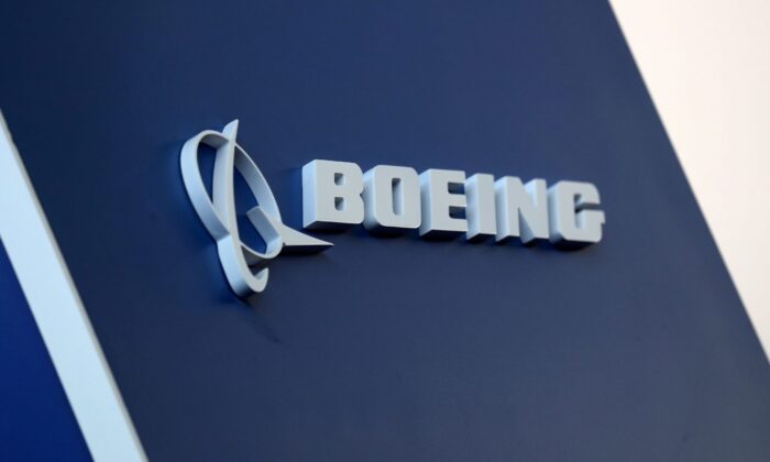 The Boeing logo is pictured at the Latin American Business Aviation Conference & Exhibition fair (LABACE) at Congonhas Airport in Sao Paulo, Brazil, on Aug. 14, 2018. (Paulo Whitaker/Reuters)