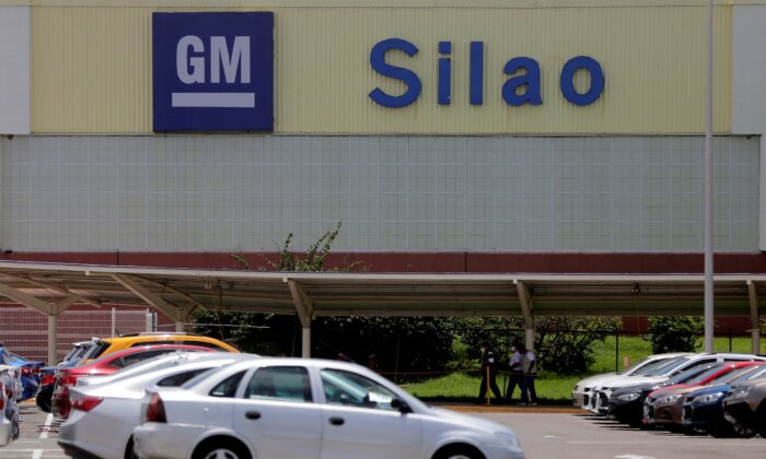  General Motors plant is seen in Silao, Mexico, on Aug. 17, 2021. (Sergio Maldonado/Reuters)