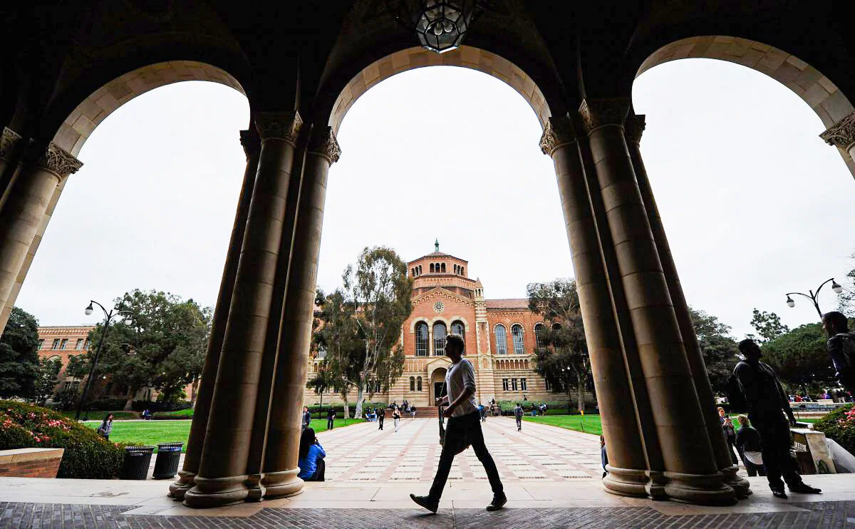 Royce Hall on the campus of UCLA in Los Angeles on April 23, 2012. (Kevork Djansezian/Getty Images)