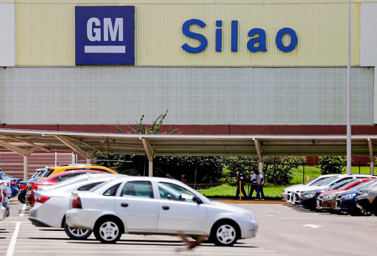 The General Motors plant is seen in Silao, Mexico on Aug. 17, 2021. (Sergio Maldonado/Reuters)