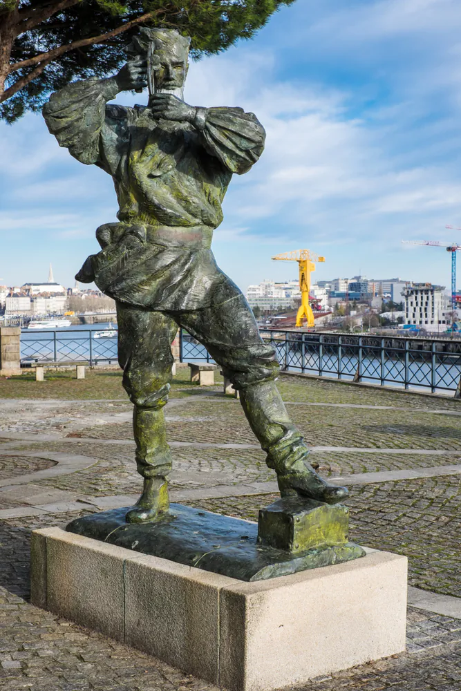 A man of mystery: Captain Nemo at the port of Nantes, France. (Petru Otoiu/Shutterstock)